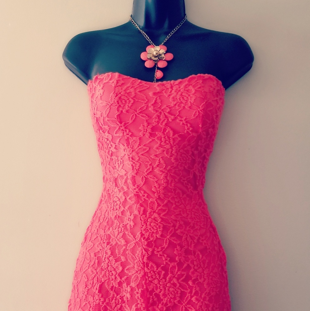 Burnt Orange Lace Ladies Summer Dress by Love J